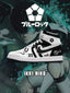 AJ1 H 藍色監獄-二子一揮 V2 客製化運動鞋