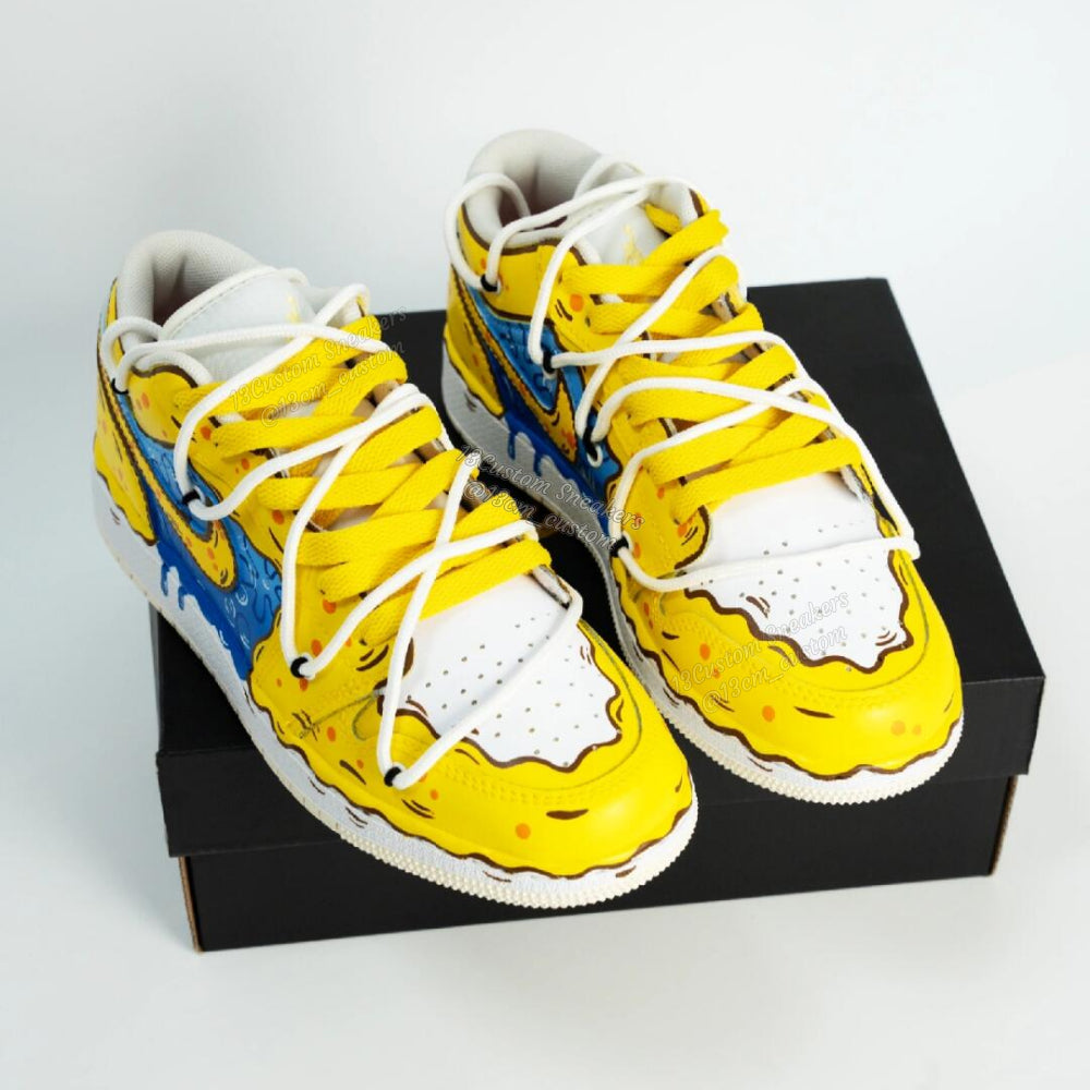 0678-Descomposición de doble cordón de colores de Bob Esponja