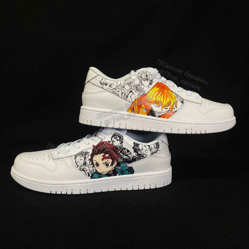 0596-Demon Slayer colored characters black and white manga