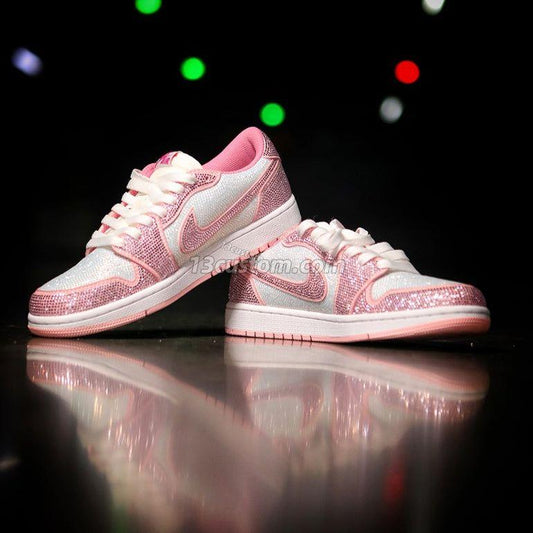 0095-AJ1 LOW 粉白倒勾滿天星