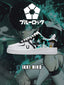 AF1 藍色監獄-二子一揮 V4 客製化運動鞋