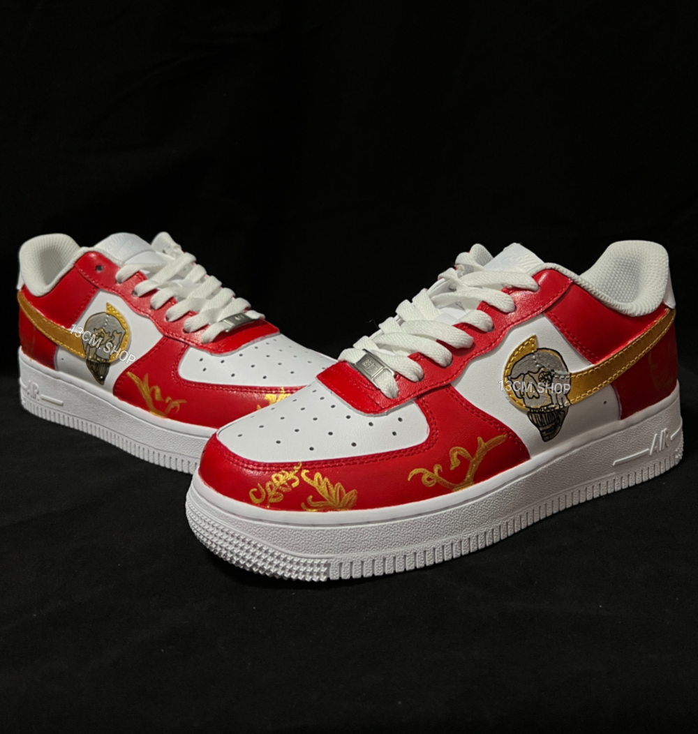 0019-AF1금색 해골 머리