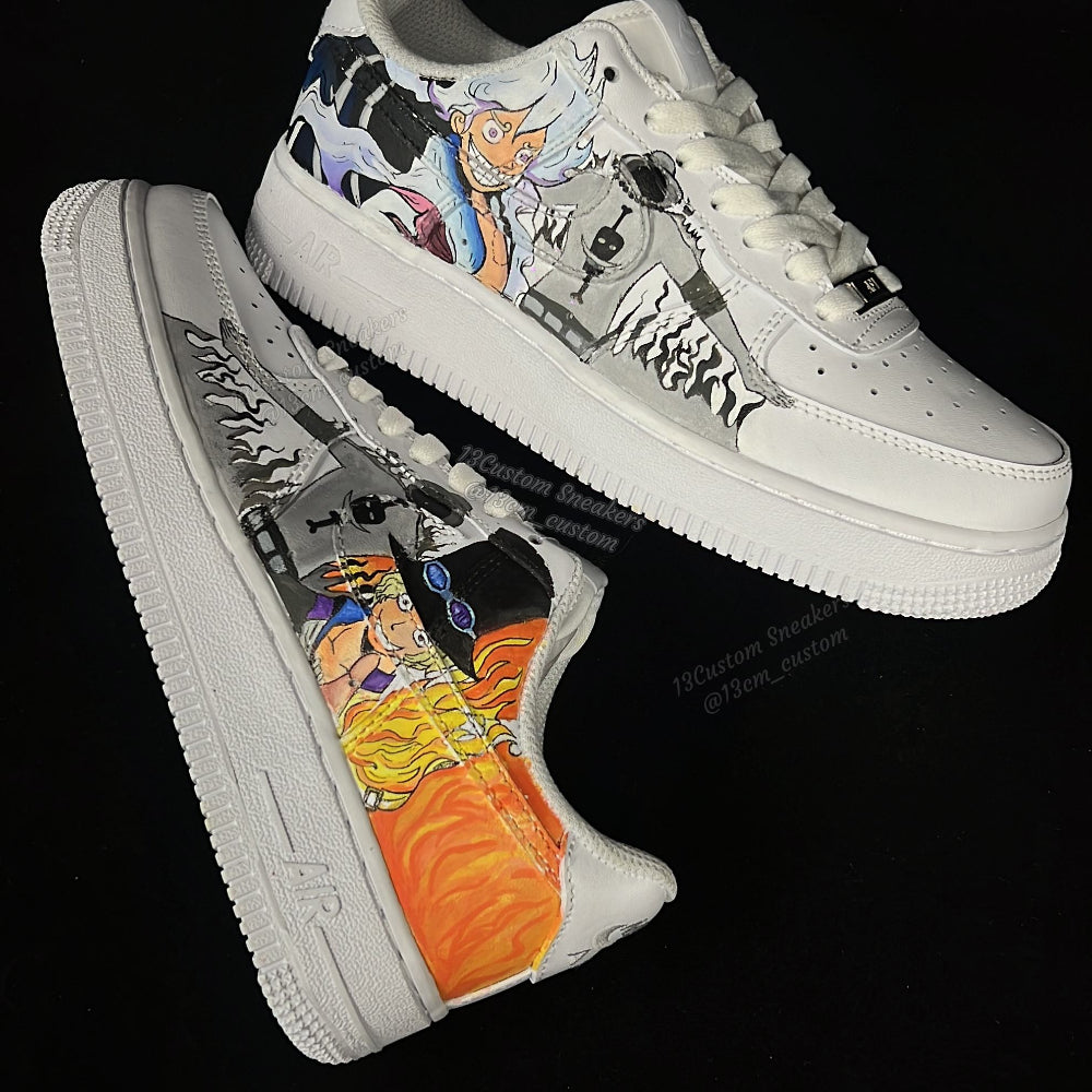 0617- Cinco niveles de Luffy y Sabo en semitono