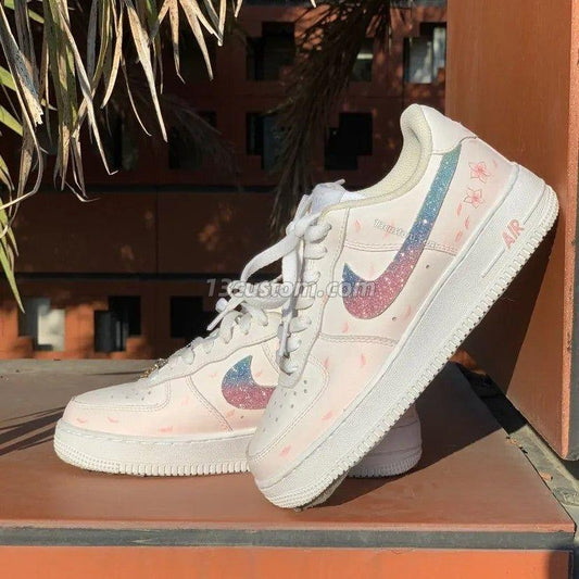 0075-AF1 櫻花季漸變鑽石勾勾