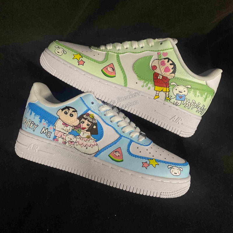 0515-Crayon Shin-chan Wedding Couple Shoes