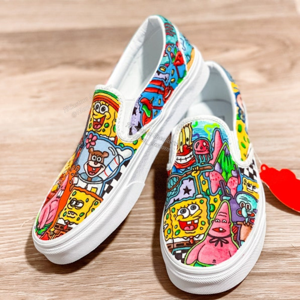 0686-Patrón completo de garabatos de Bob Esponja