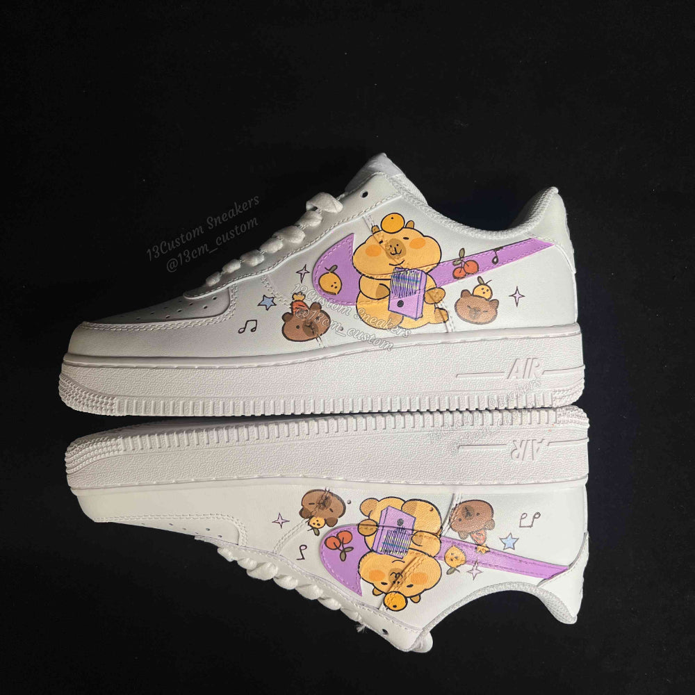 0636-Logo púrpura de Capibara