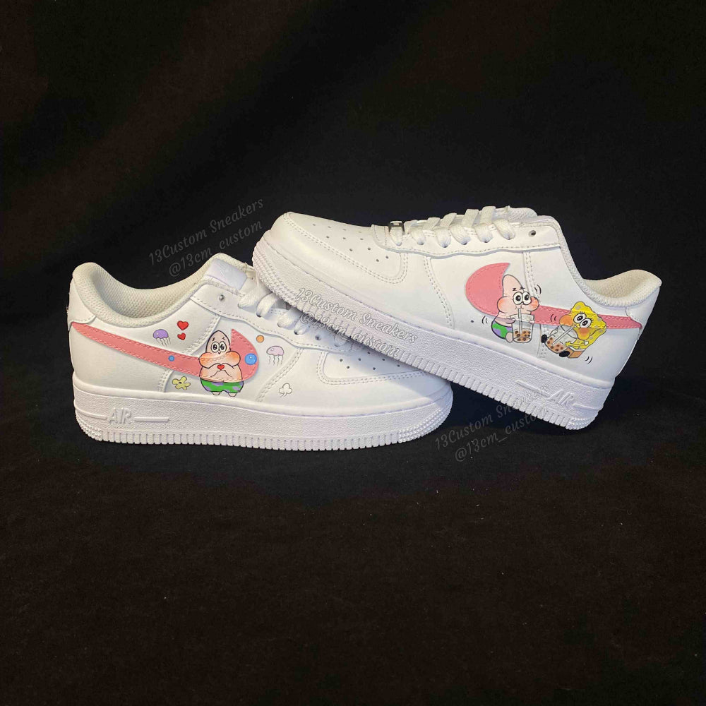 0673-Q판 스폰지밥 분홍색 로고2