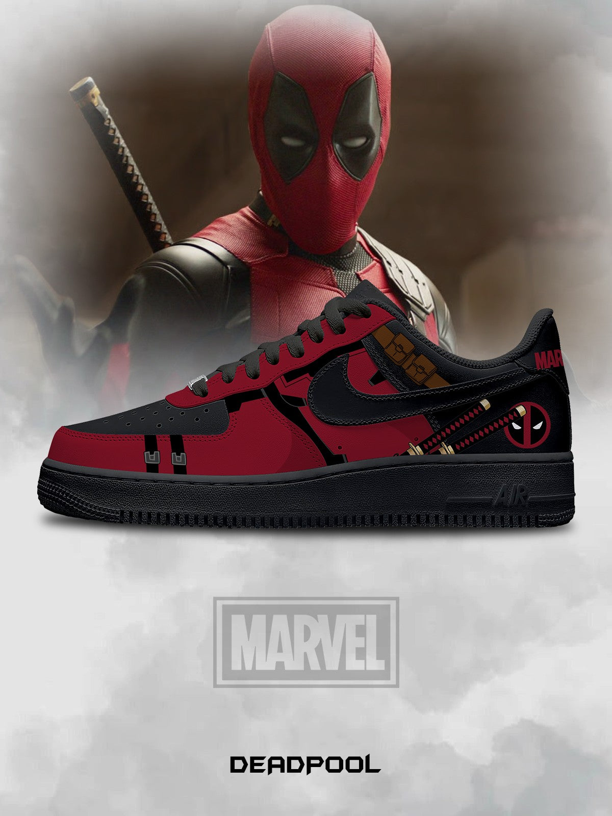 Deadpool V.1 Custom Air-Style Sneakers