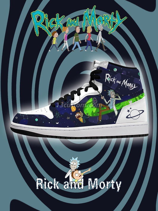 R and M V.3 Custom High-Top Sneakers