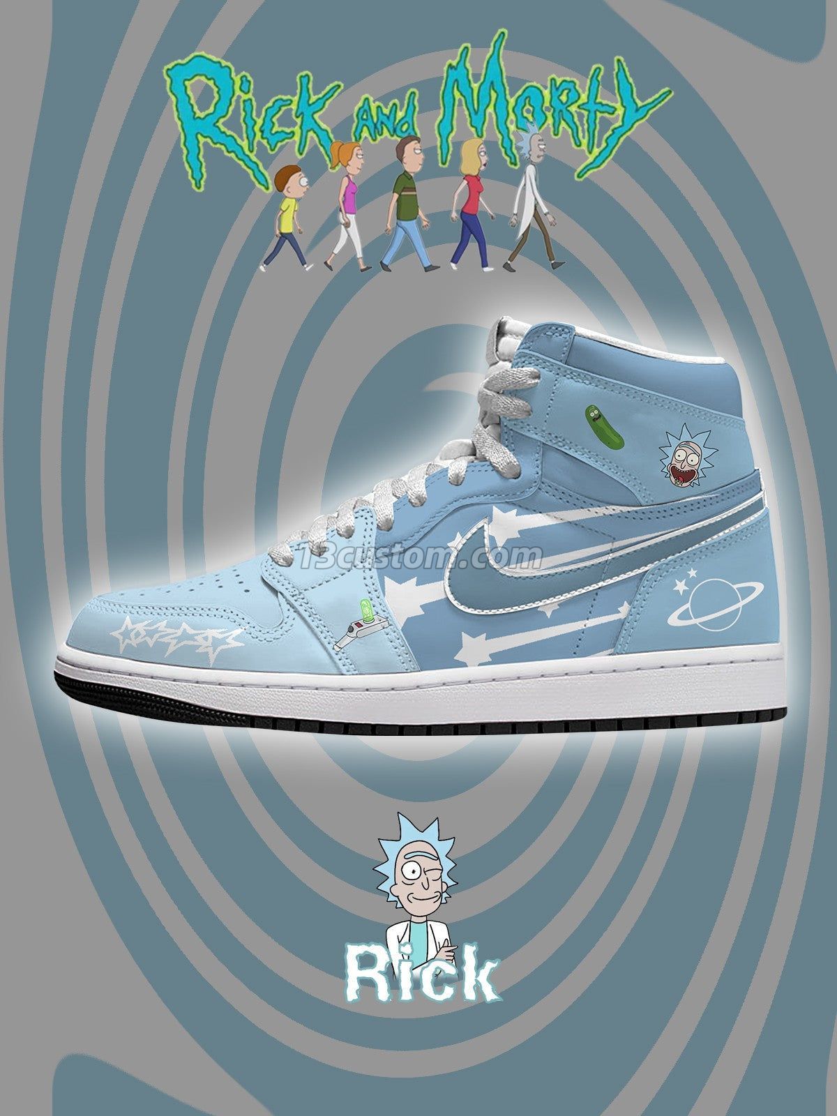 AJ1 H 瑞克·桑切斯客製化 高幫-頂級 運動鞋-V2款