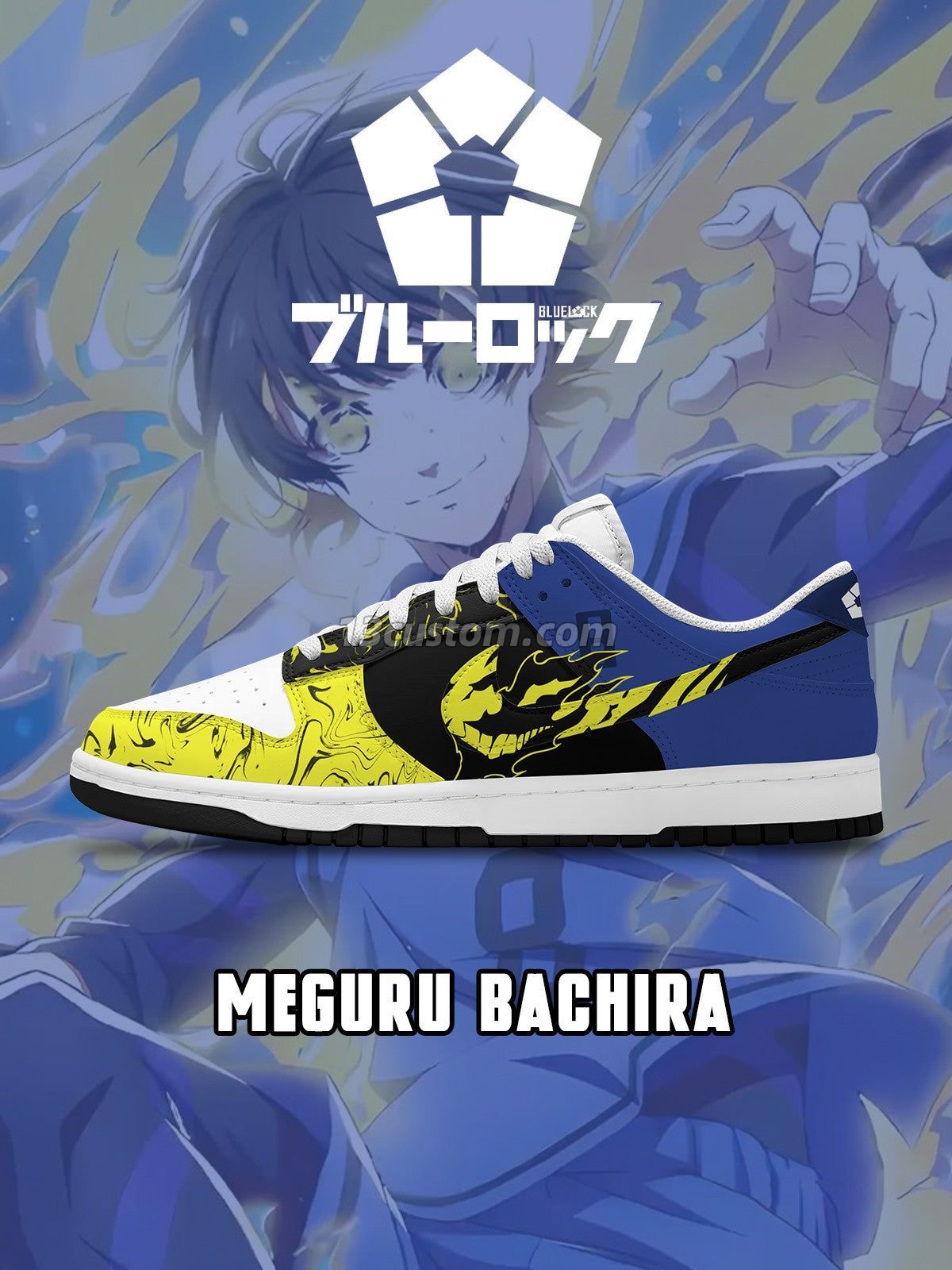 Meguru Bachira V.6 Custom Court-Low Sneakers