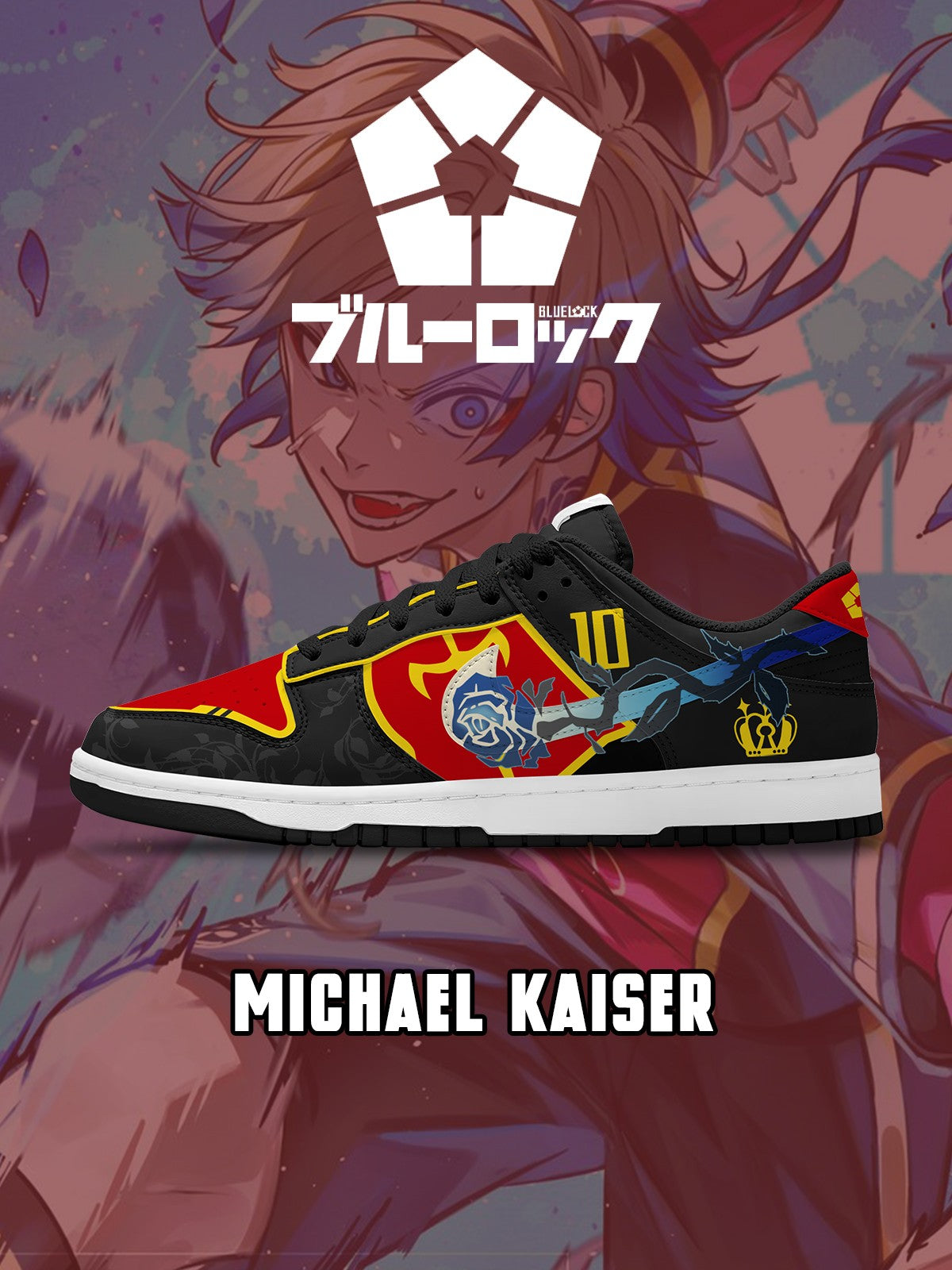 Michael Kaiser V.6 Custom Court-Low Sneakers - 13custom