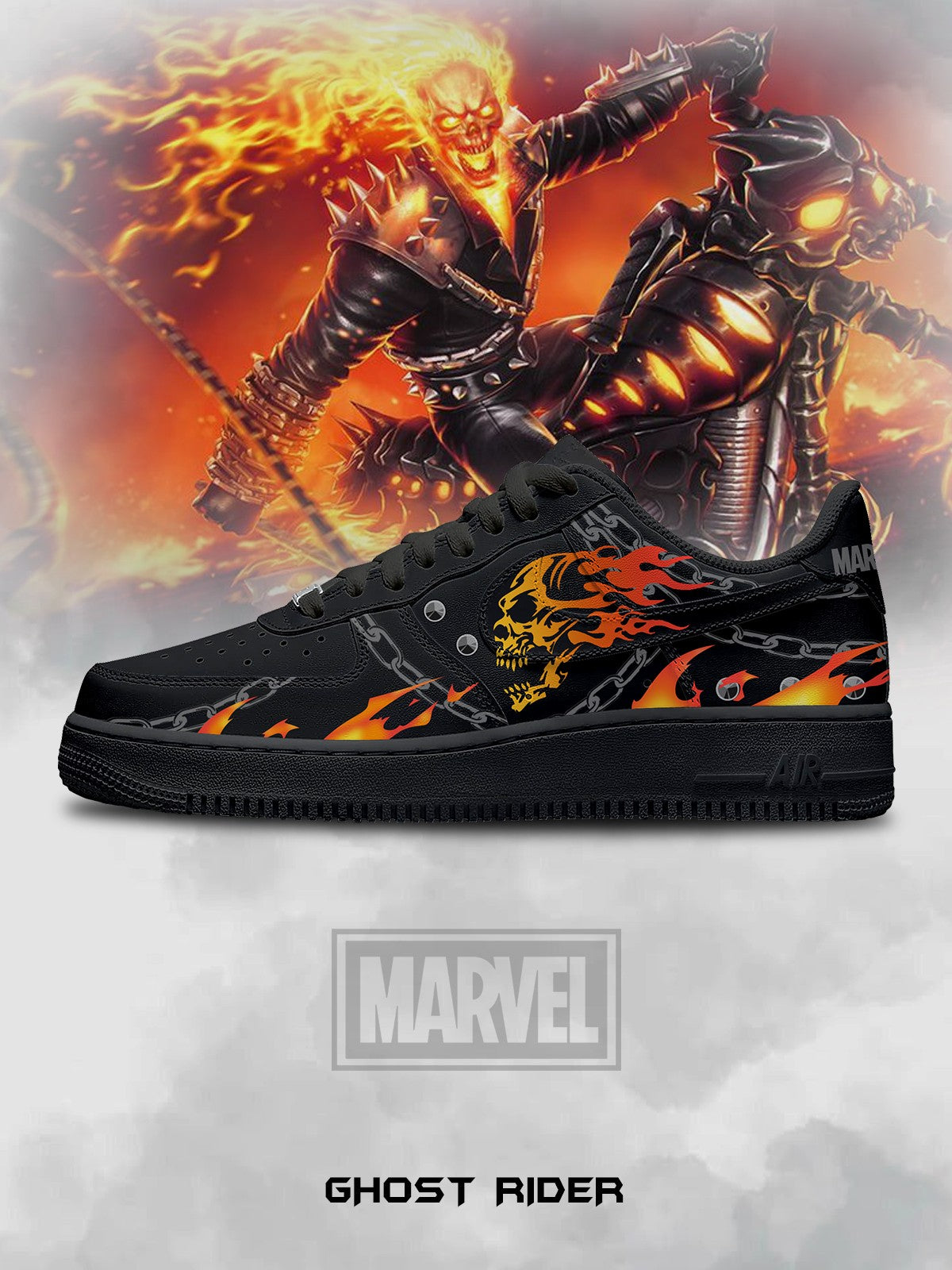 Ghost Rider V.1 Custom Air-Style Sneakers