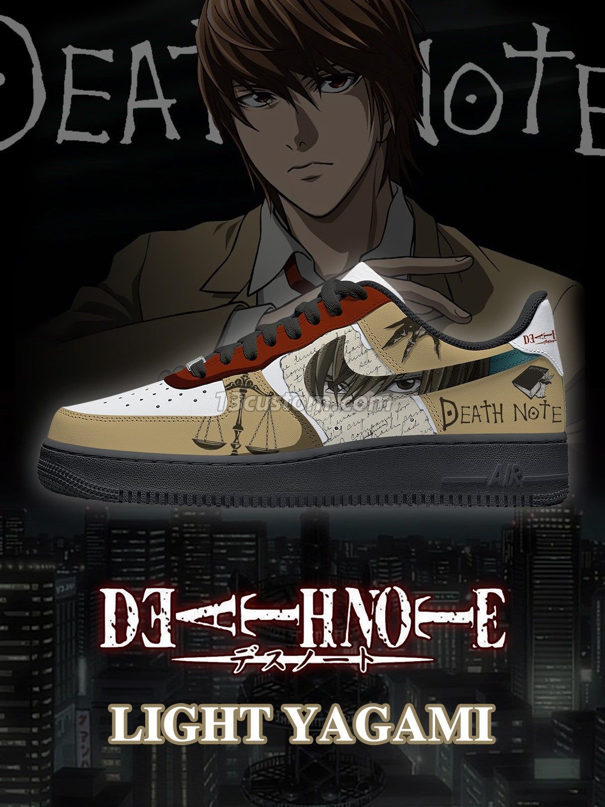 AF1 死亡筆記本-夜神月 V1 客製化運動鞋