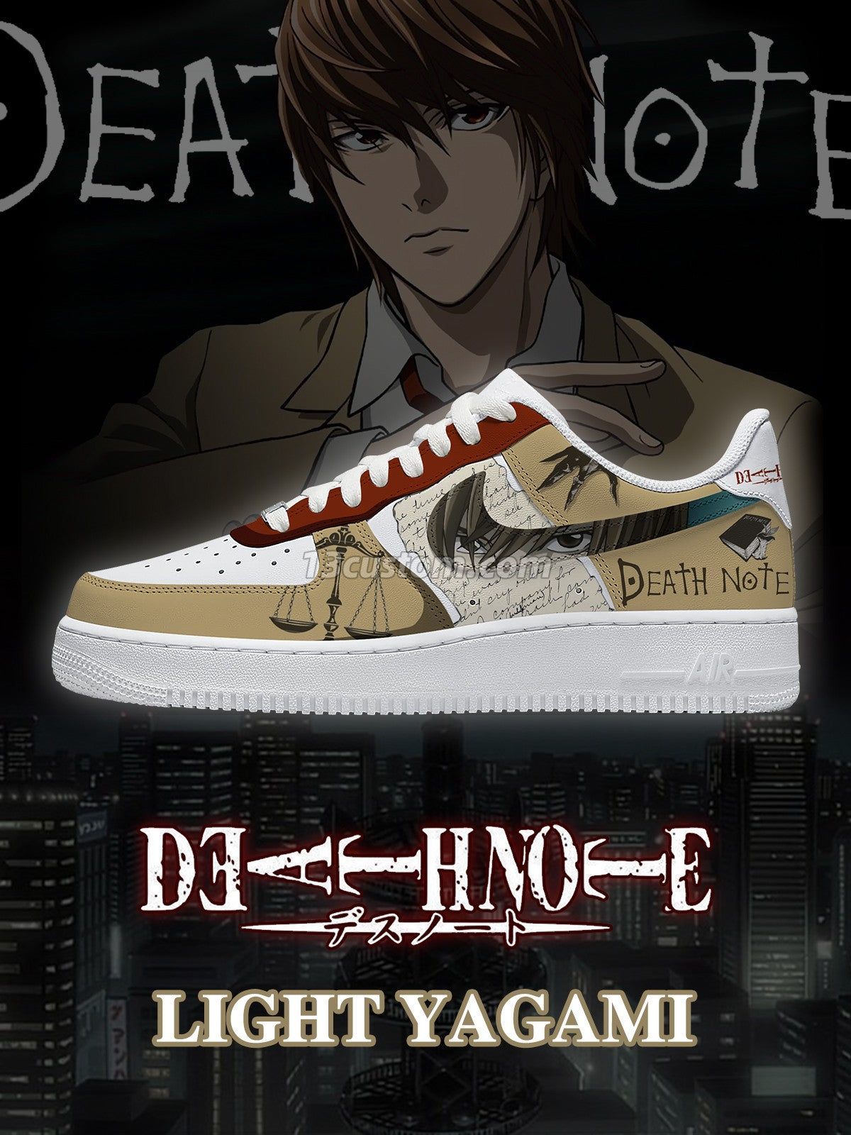 Light Yagami V.2 Custom Sneakers