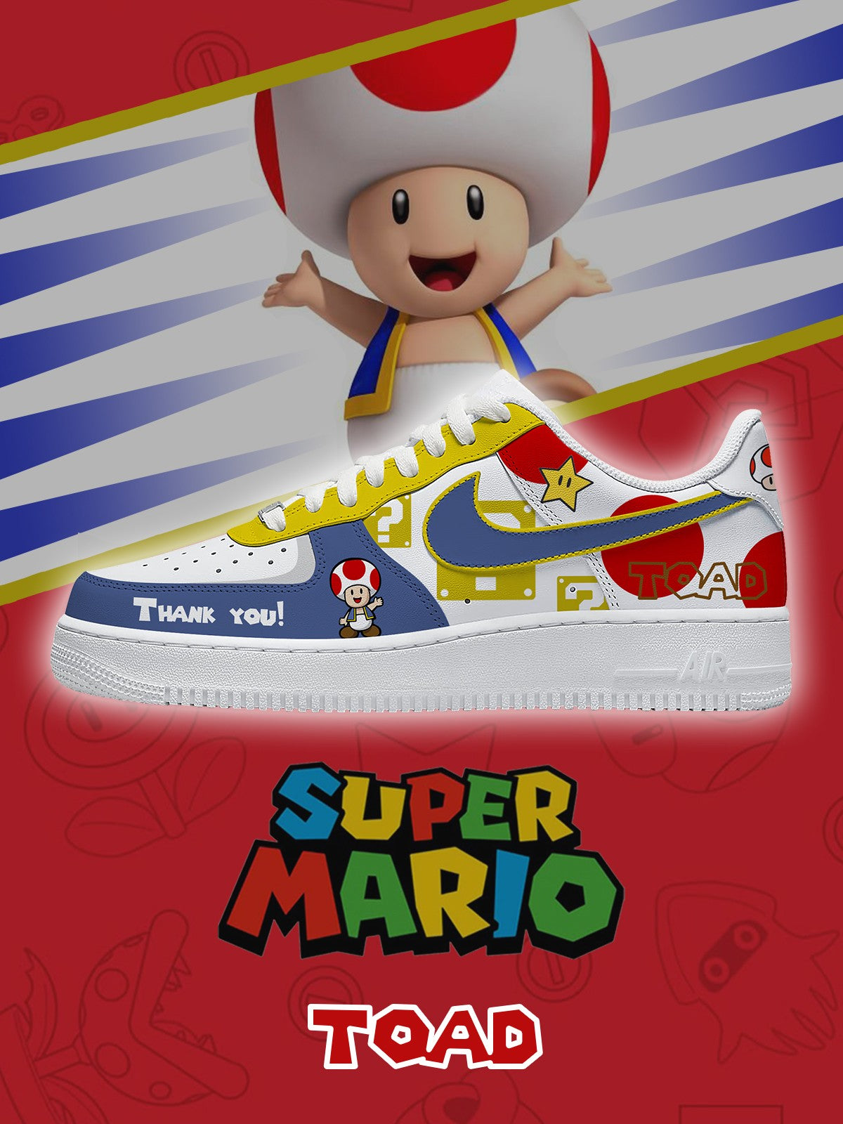 Toad V.1 Custom Sneakers - 13custom