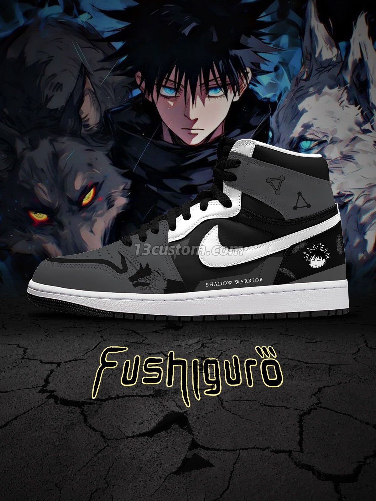 AJ1 H 伏黑惠客製化 高幫-頂級 運動鞋-V1款 主圖