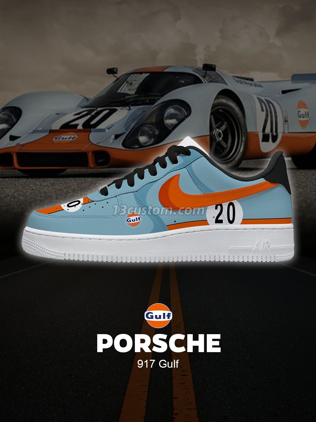 AF1 經典賽車-L 客製化運動鞋