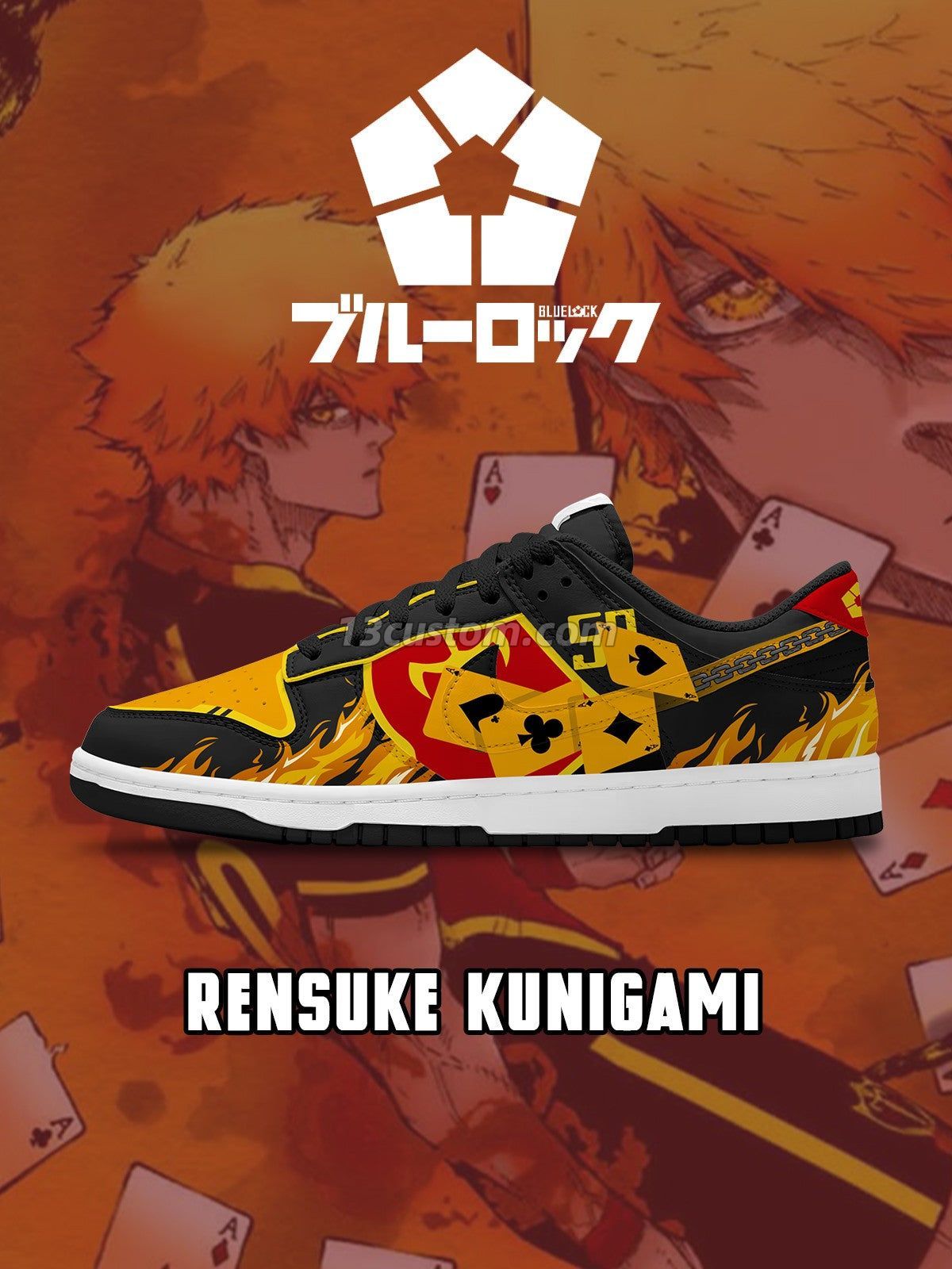 DK Rensuke Kunigami personalizados Court: zapatillas deportivas bajas - modelo V6 Imagen principal del producto
