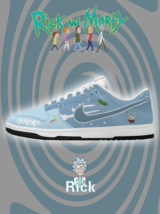 Rick Sanchez V.2 Custom Court-Low Sneakers
