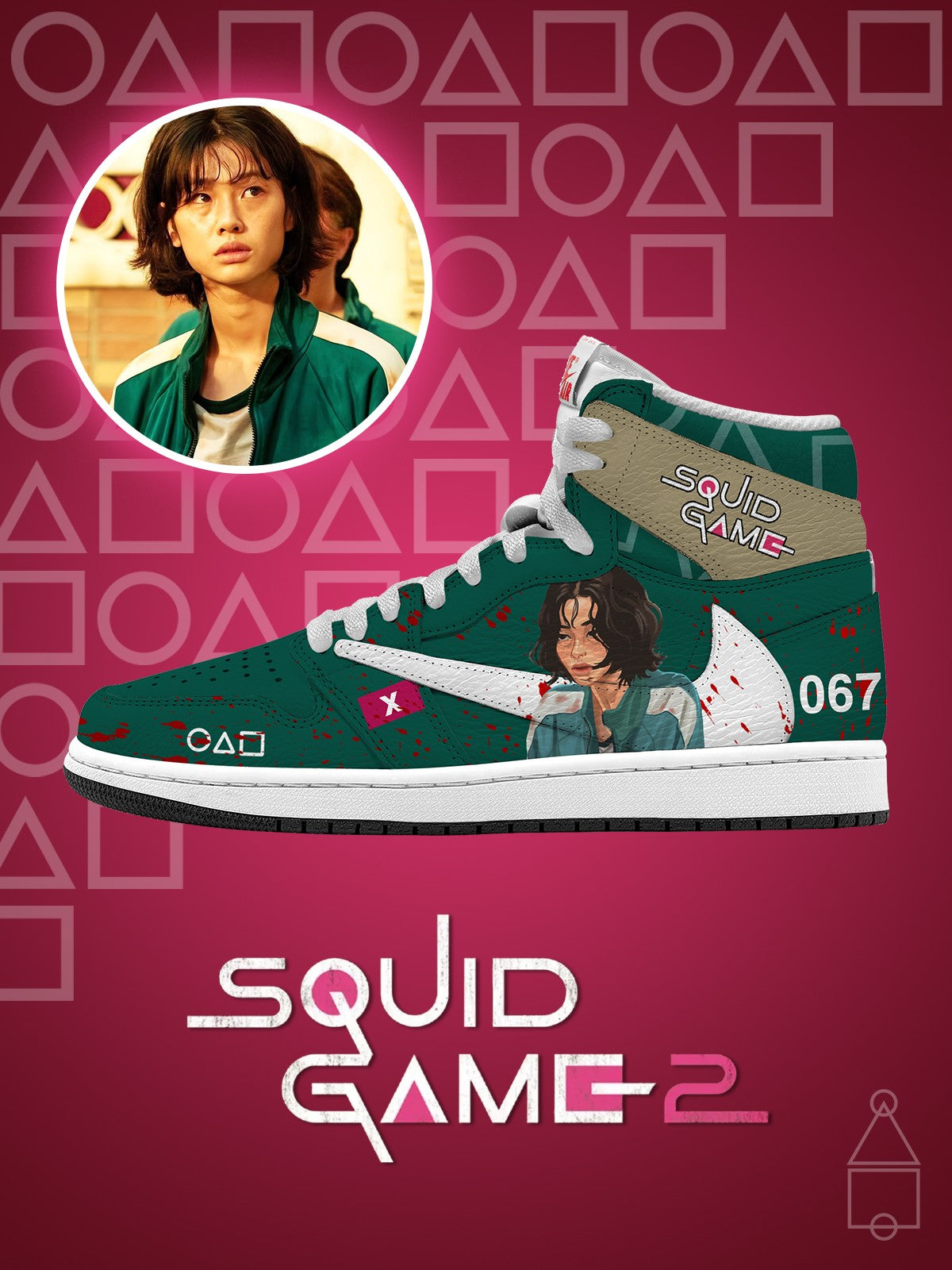 Kang Sae-byeok V.1 Custom TS High Sneakers - 13custom