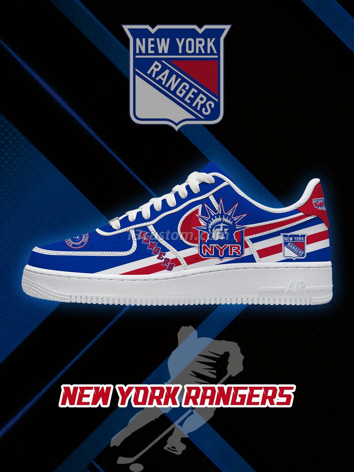 AF1 NYR 冰球客製化運動鞋-V2款 主圖