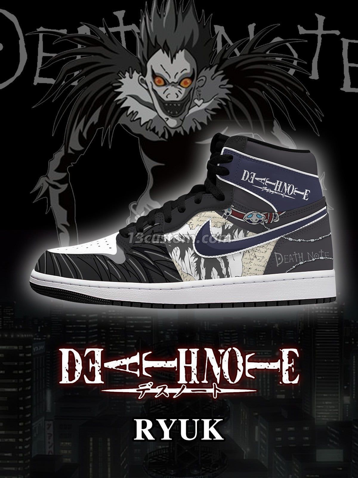 AJ1 H 死亡筆記本-路克 V2 客製化運動鞋