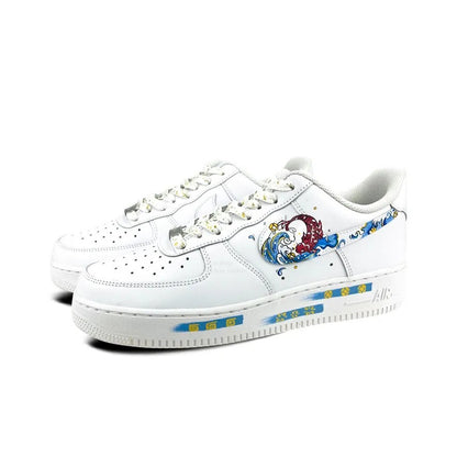 0133-Serie de olas de carpa koi saltando la puerta del dragón