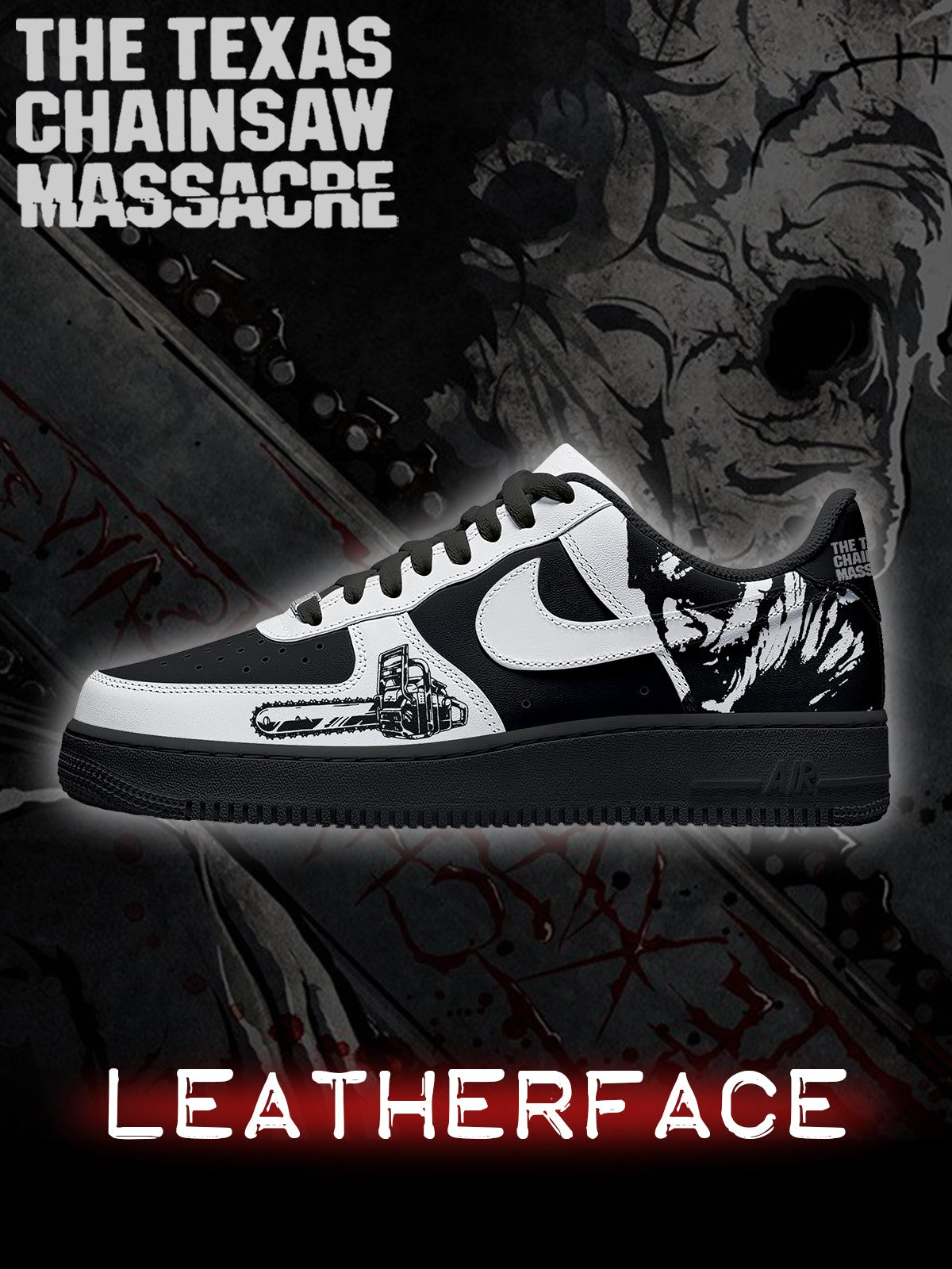 Leatherface V.1 Custom Sneakers - 13custom