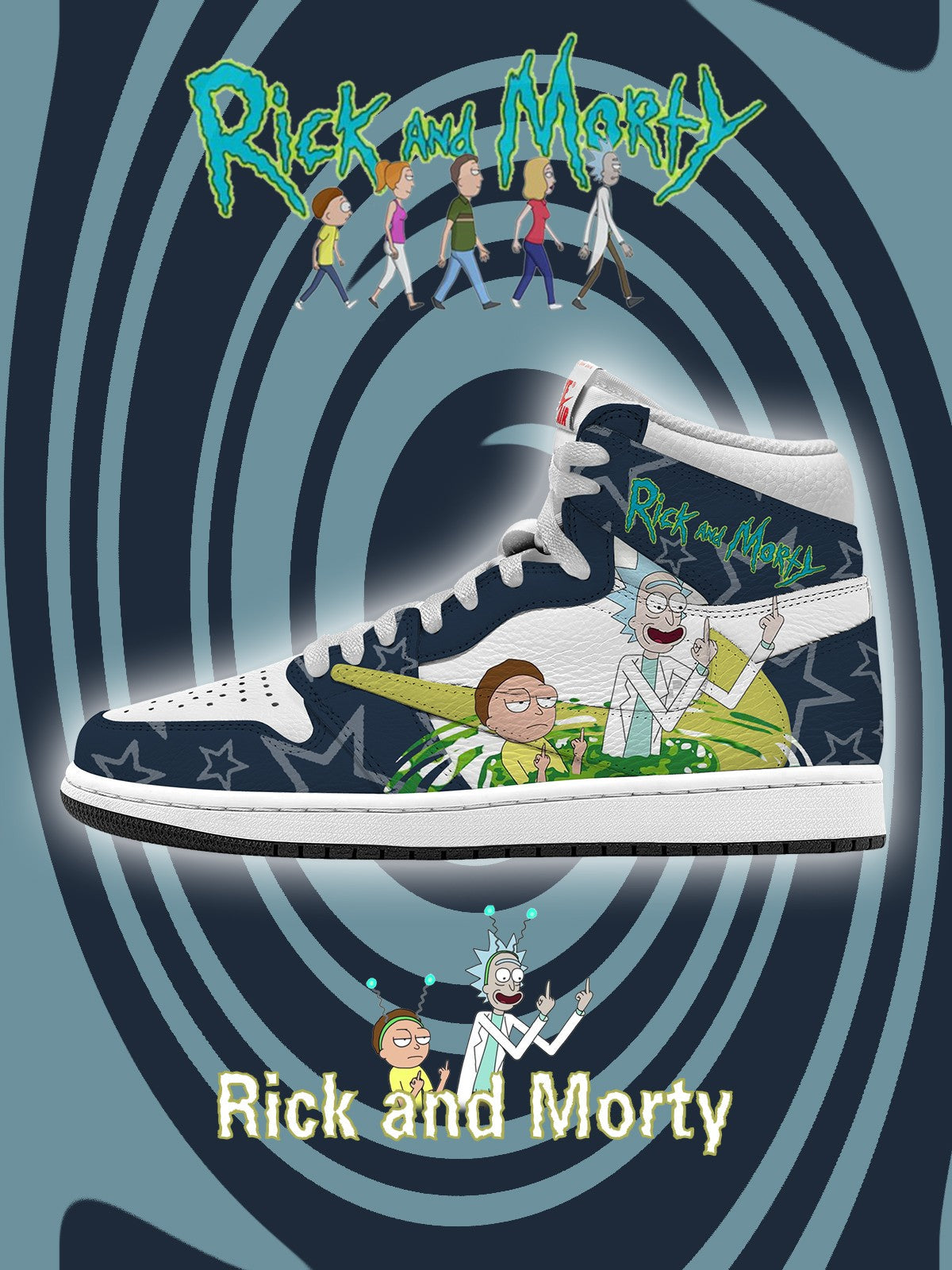 R and M V.2 Custom TS High Sneakers - 13custom
