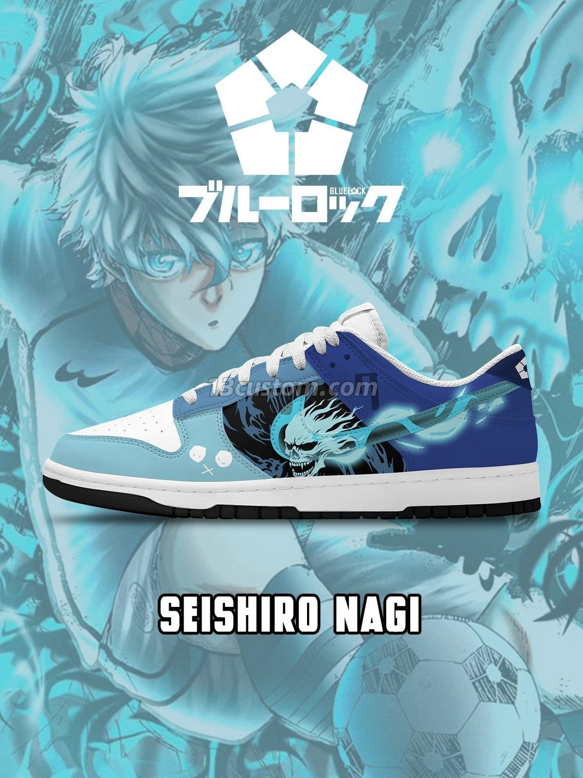 Seishiro Nagi V.6 Custom Court-Low Sneakers