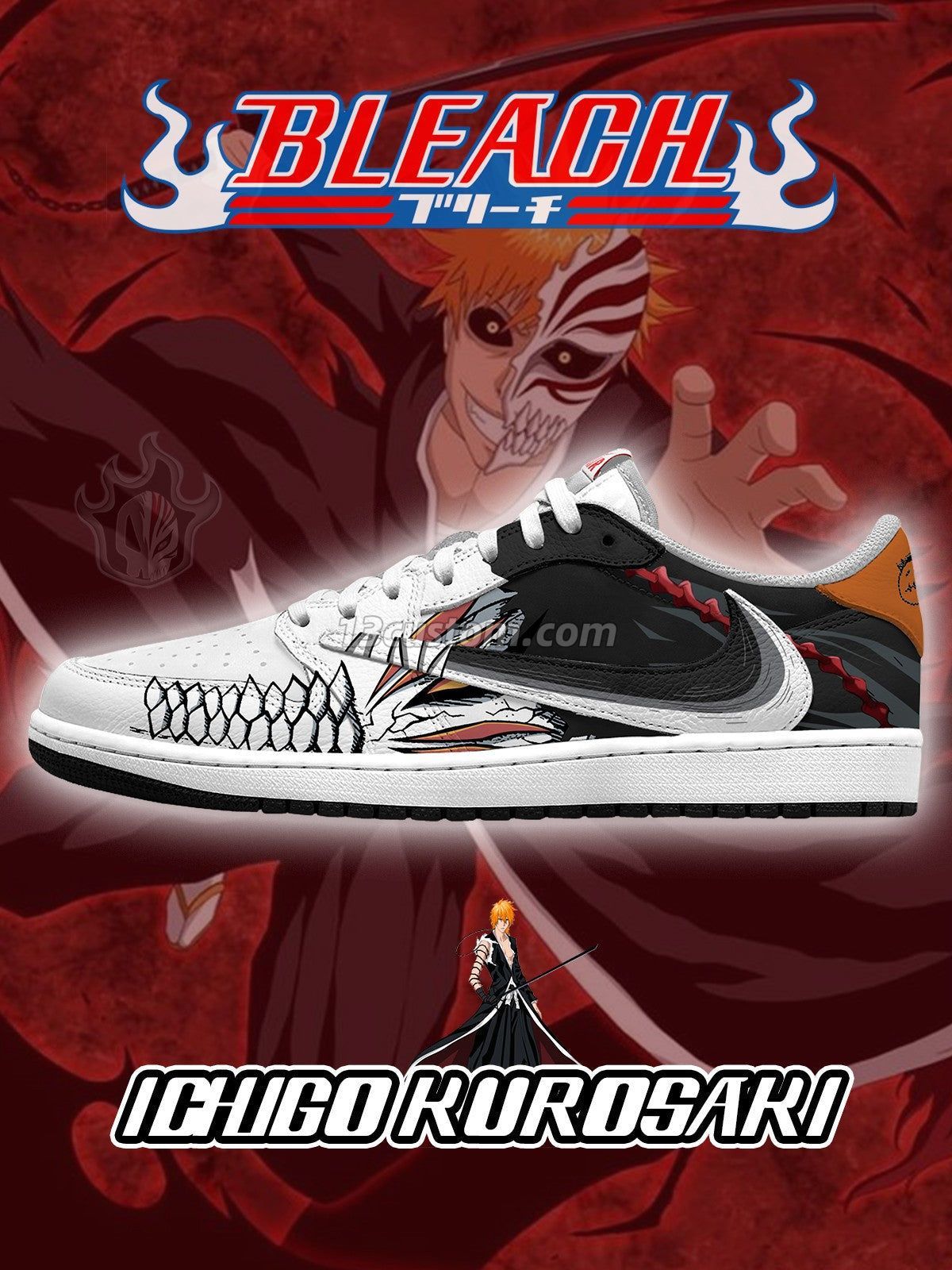 倒钩TS 死神-黑崎一護 V1 客製化運動鞋
