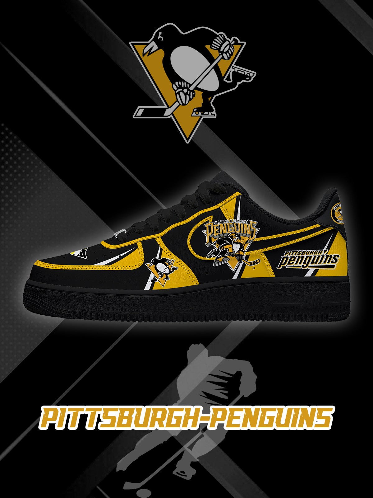 Pittsburgh Hockey V.2 Custom Sneakers