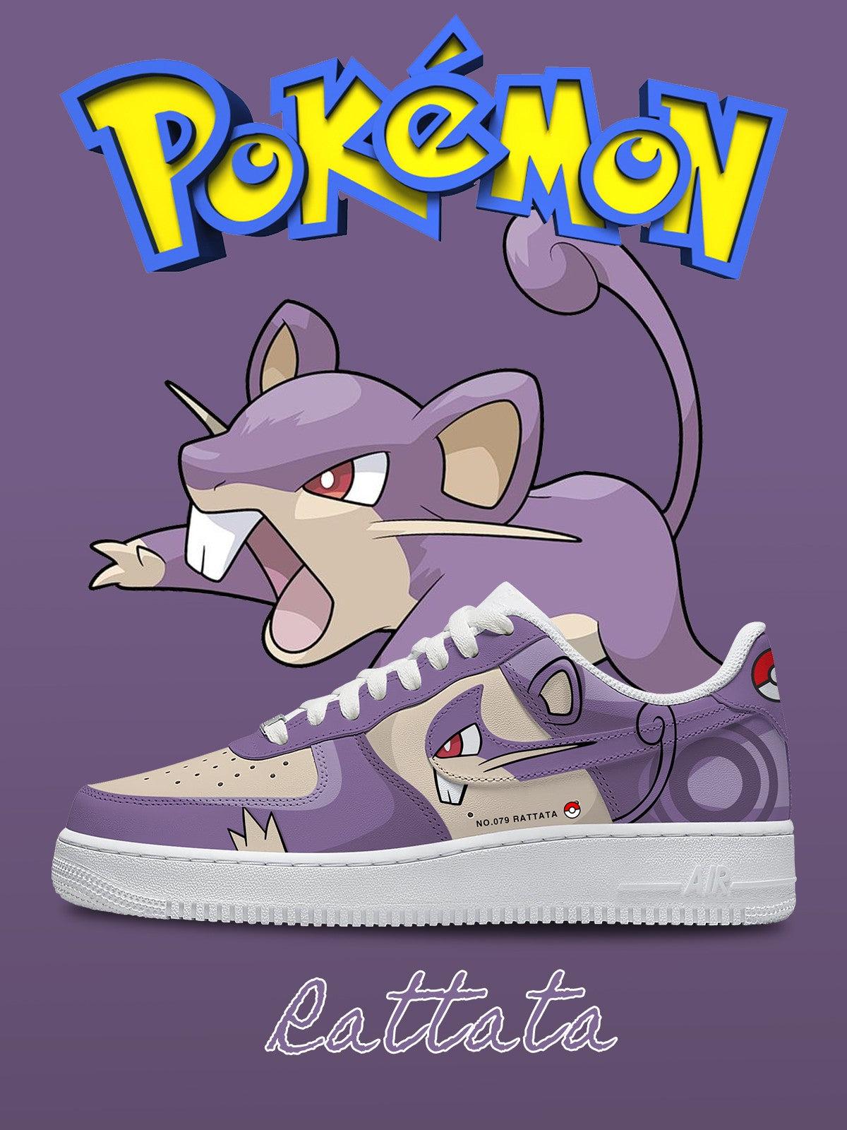 Rattata V.2 Custom Air-Style Sneakers