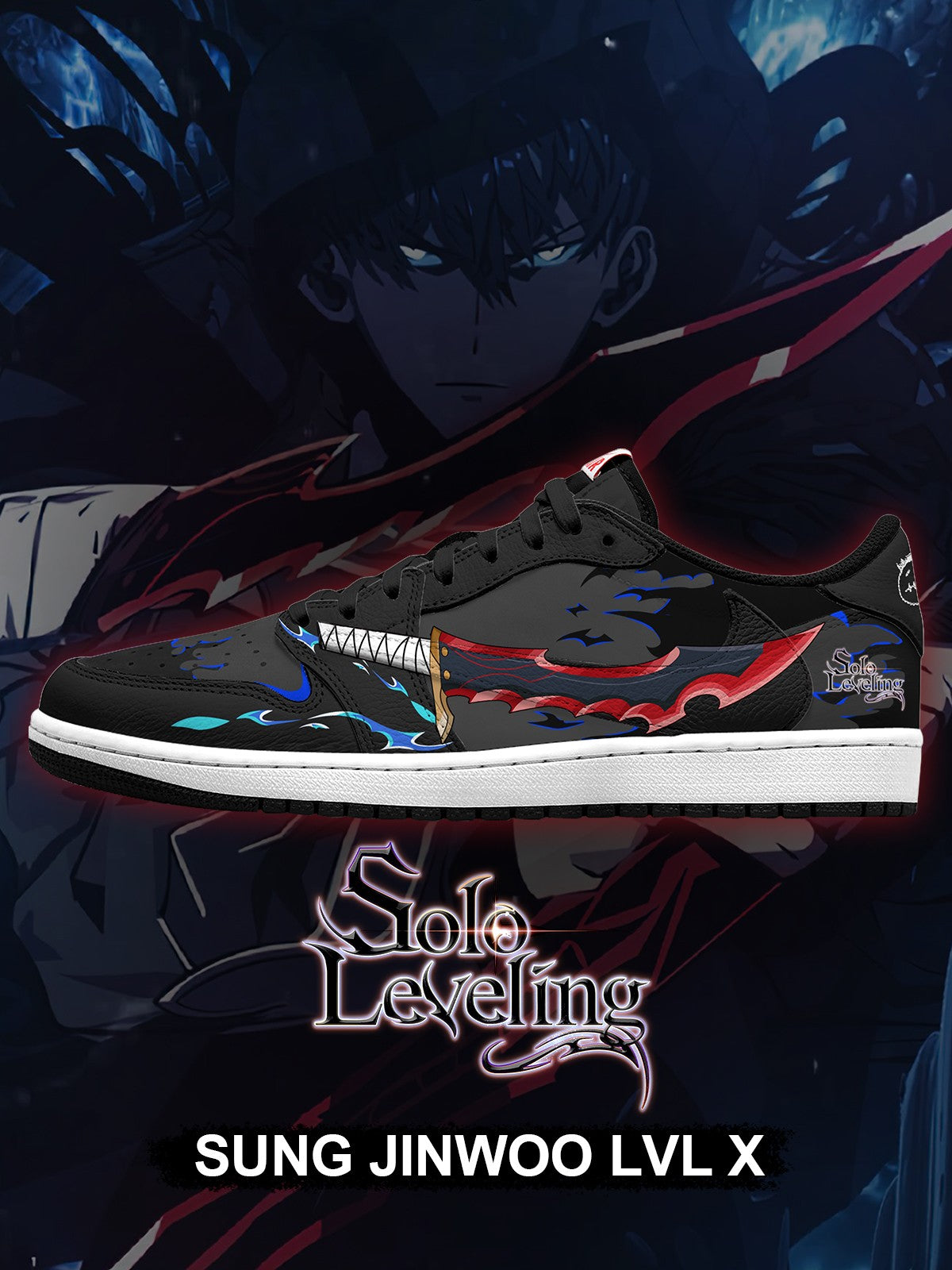 Sung Jinwoo LVL X V.1 Custom TS Low Sneakers