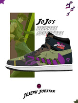 Joseph Joestar V.1 Custom TS High Sneakers - 13custom