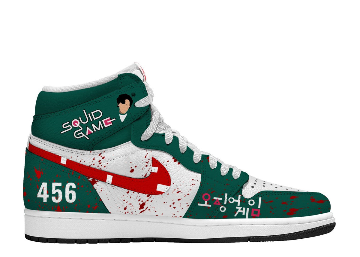Seong Gi-hun V.1 Custom TS High Sneakers - 13custom