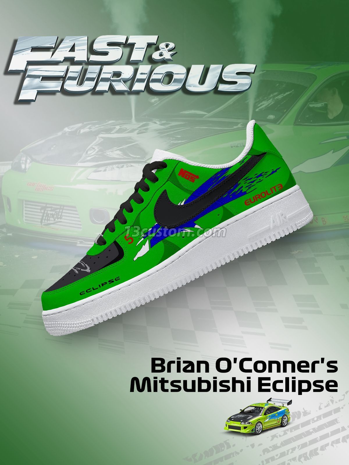 AF1 玩命關頭-L 客製化運動鞋