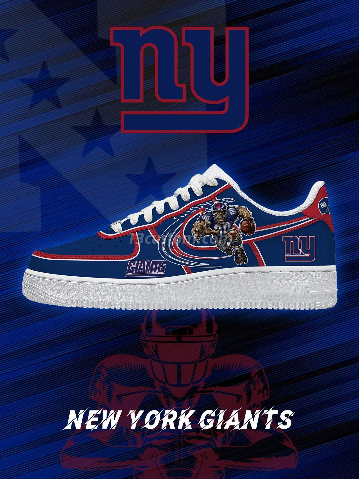 AF1 NYG 美式足球客製化運動鞋-V2款