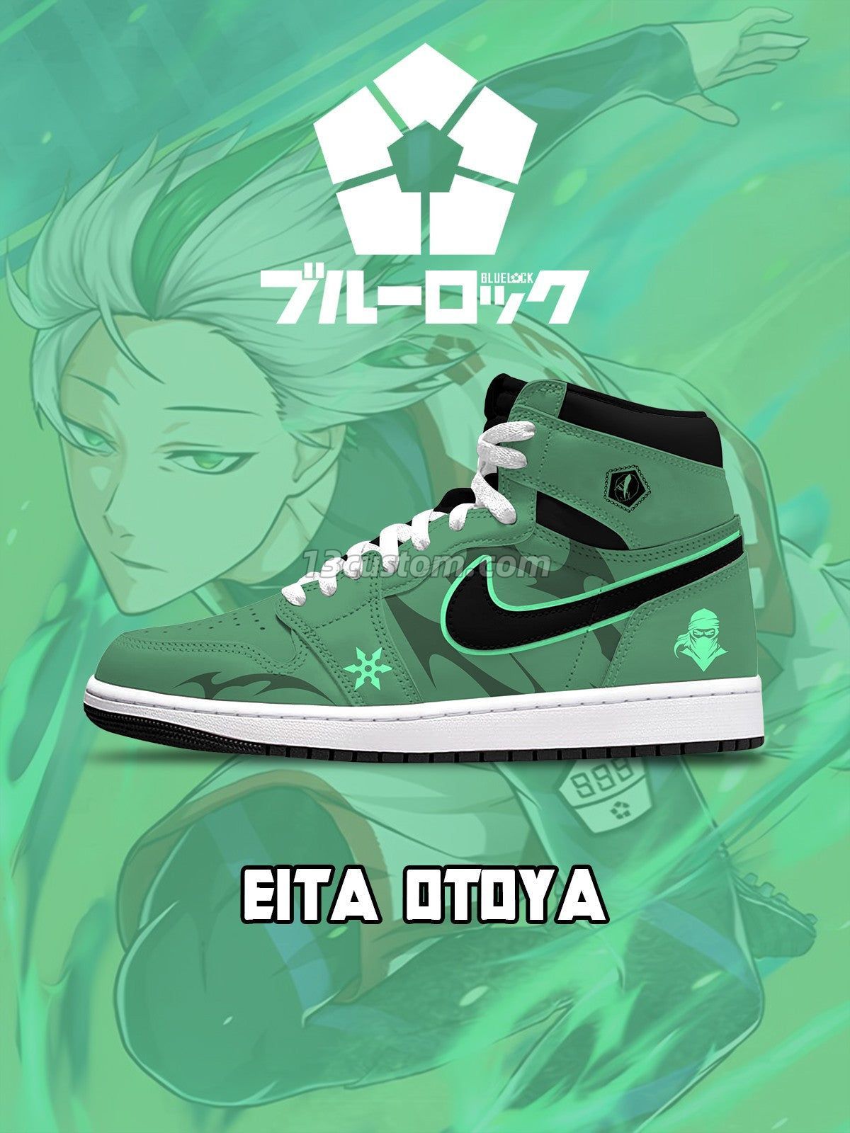 AJ1 H Eita Otoya客製化 高幫-頂級 運動鞋-V1款 主圖