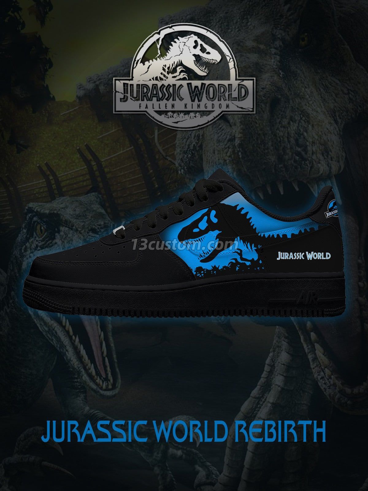 AF1 侏羅紀公園-侏羅紀 V2 客製化運動鞋