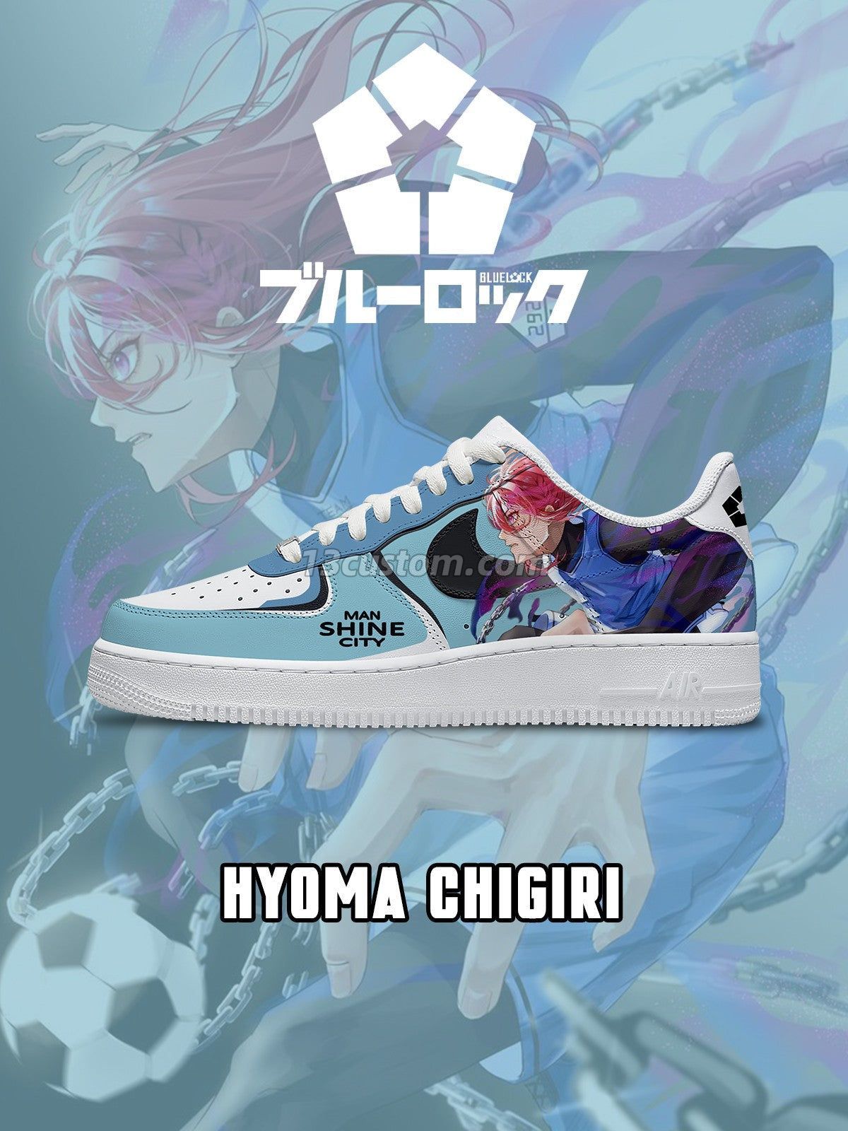 AF1 藍色監獄-千切豹馬 V5 客製化運動鞋 Main image