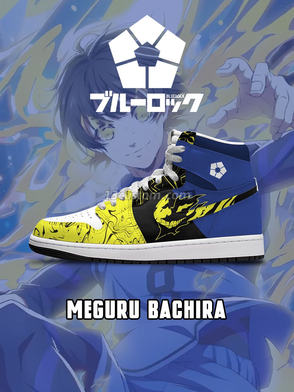 AJ1 H Meguru Bachira客製化 高幫-頂級 運動鞋-V6款 主圖