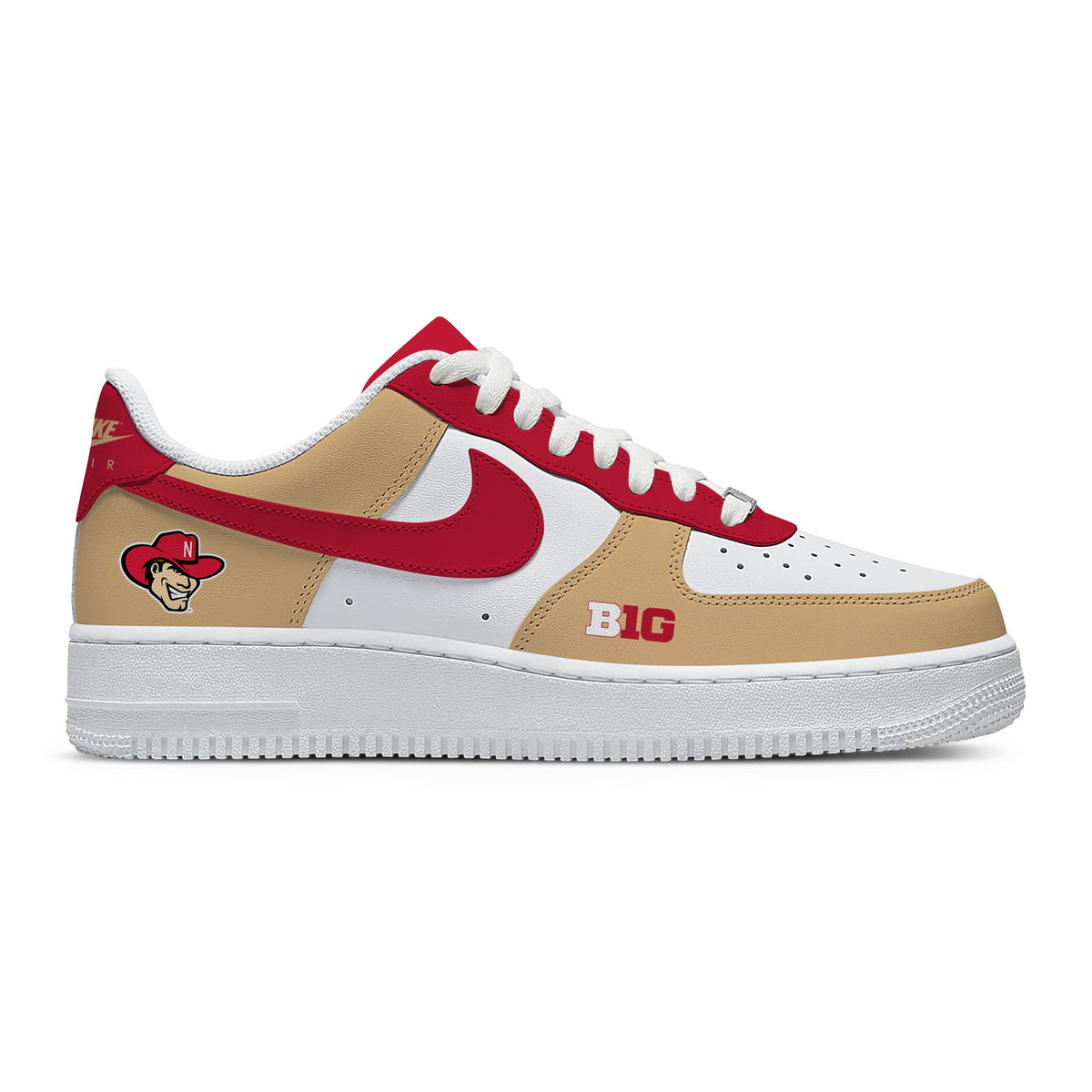 Nebraska College Custom Sneakers