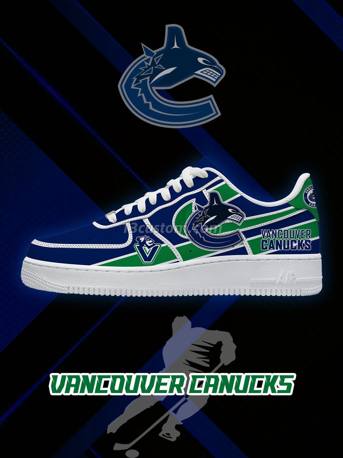 AF1 溫哥華 冰球客製化運動鞋-V2款