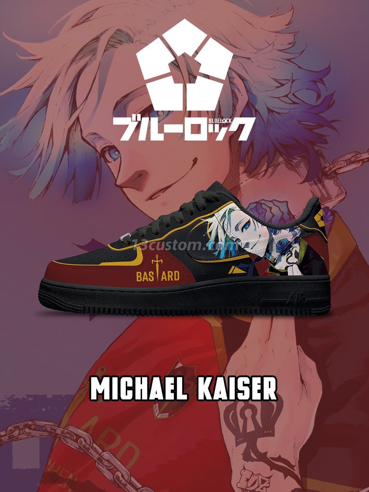 AF1 藍色監獄-凱撒 V4 客製化運動鞋
