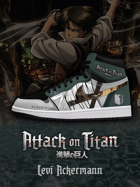 Levi Ackerman V.1 Custom High-Top Sneakers