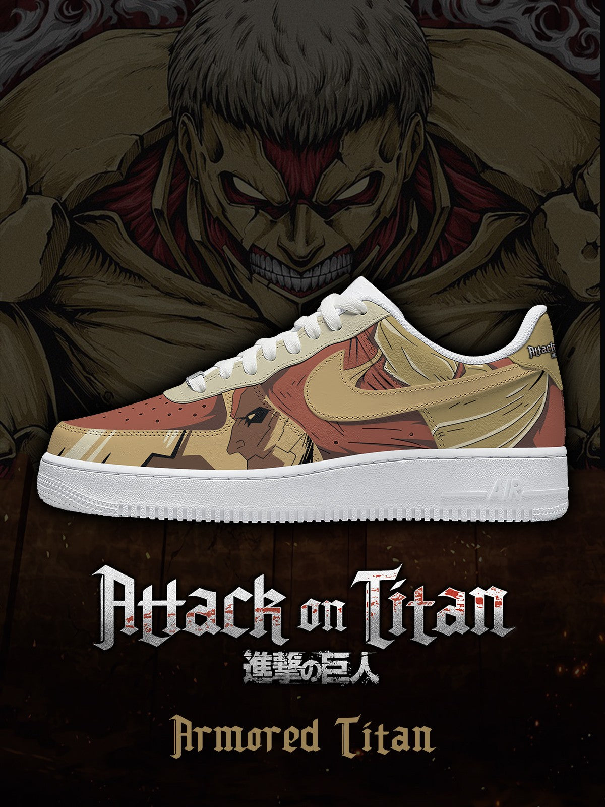 Armored Titan V.2 Custom Sneakers - 13custom