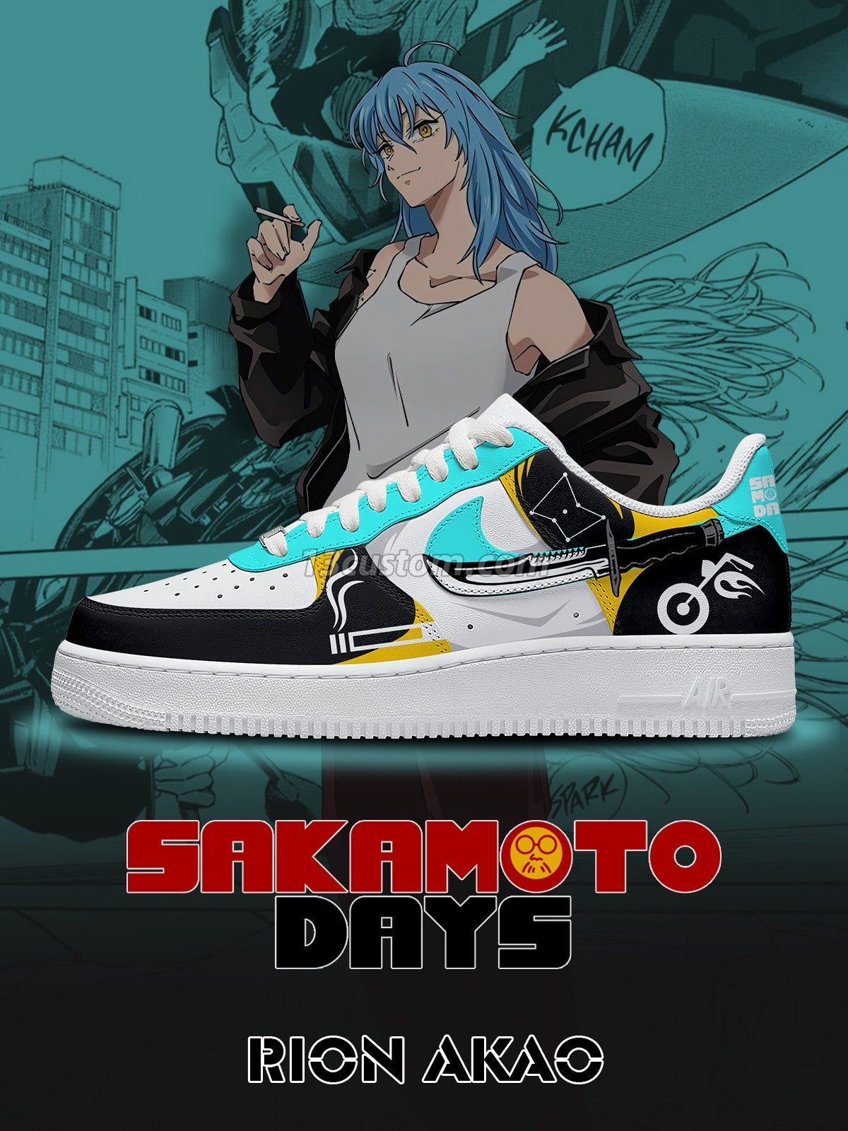 AF1 Rion Akao客製化運動鞋-V1款 - 13custom
